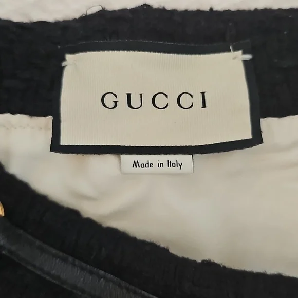 Gucci Patterned Tweed Mini Skirt in White - Picture 10 of 12